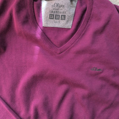 S.Oliver purple pullover size L like new