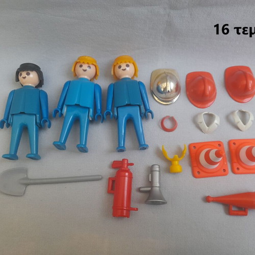 Playmobil vintage firefighters, set of 16 pieces