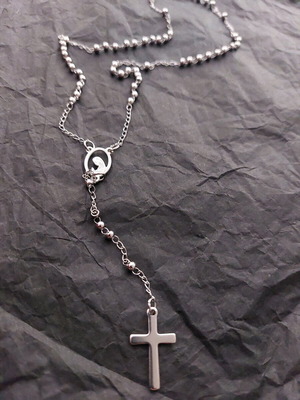 Rosary new stainless steel silver color