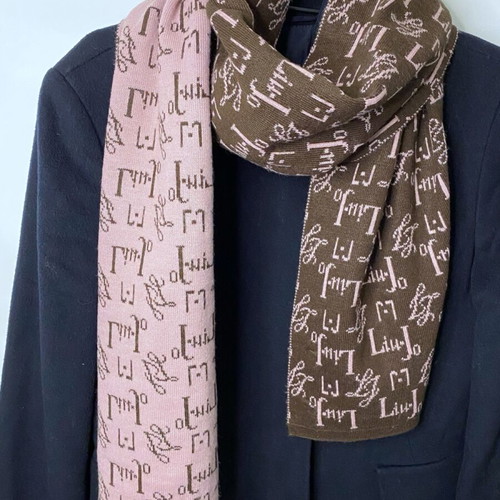 Liu Jo scarf used, brown and pink
