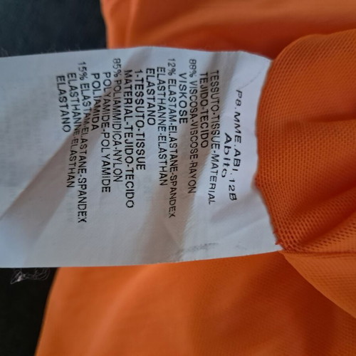 Max Mara dress vintage used, vibrant orange, viscose and elastane
