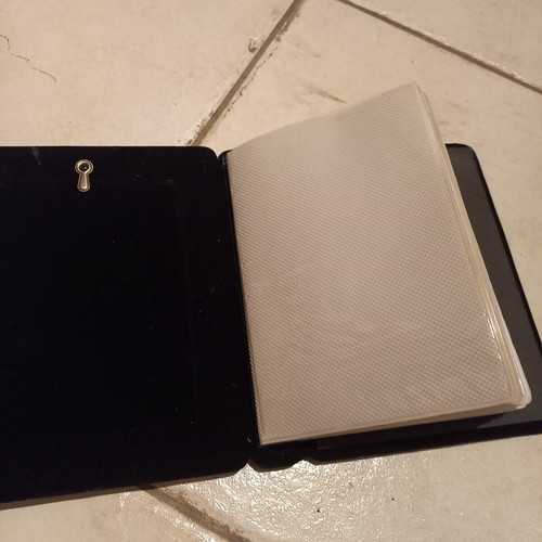 Photo album with silver-plated frame used