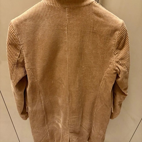 Velvet cotton coat brown new, size 40 M/L
