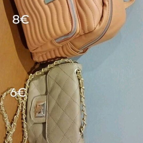 Backpack and Shoulder Bag new, orange and gold