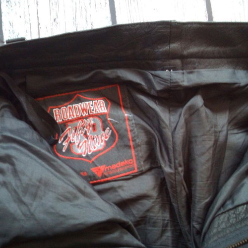 Modeka leather motorcycle pants used, size 34
