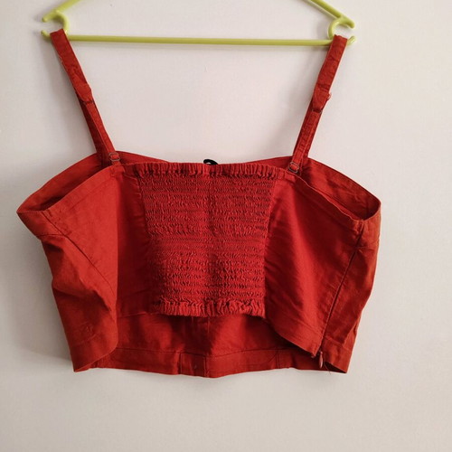 Crop top XL in brick red, like new, Tally Weijl