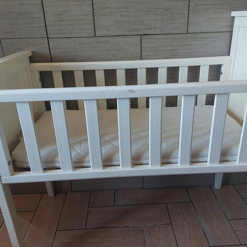 Baby cot with mattress, cradle for newborn