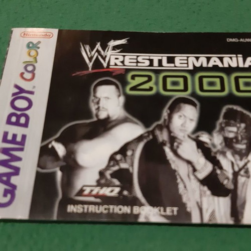Wrestlemania 2000 Gameboy manual used