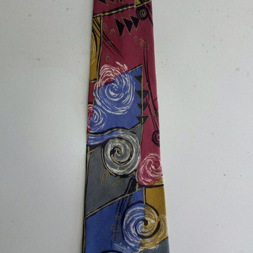 Vintage Italian silk tie like new, multicolored