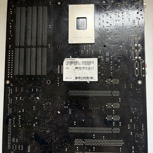 MSI X58 Platinum motherboard used, LGA 1366 DDR3 with I/O shield