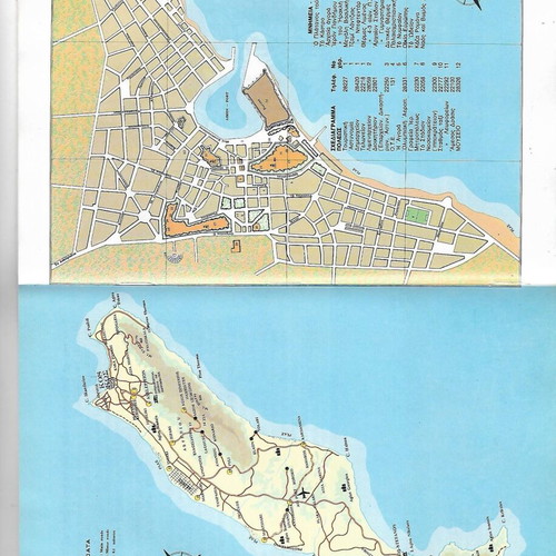 Tourist guide book Kos used, Greek language