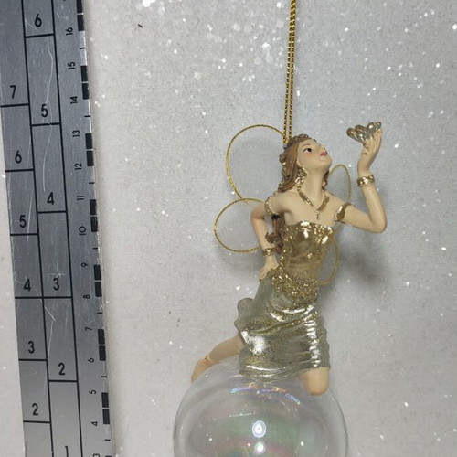 Fairy in glass globe ornament