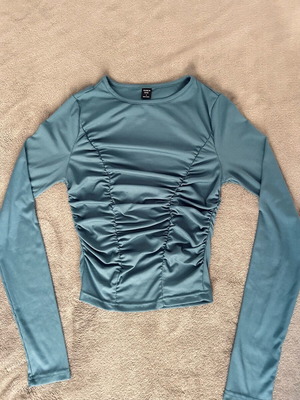Shein long-sleeve petrol shirt like new, size S