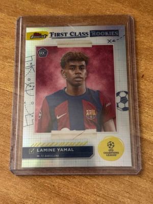 Κάρτα 2024 Topps Finest UEFA Champions League First Class Rookies Lamine Yamal καινούργια