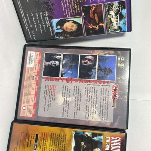 3 Movies Horror Pack DVDs like new, dubbed