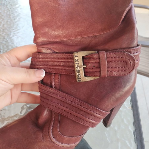 Miss Sixty women's ankle boots size 38 used, burgundy leather