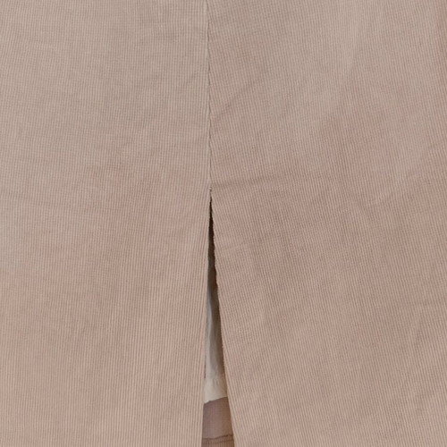 High-waisted corduroy skirt beige like new, size M