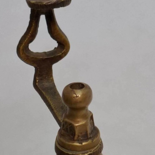 Bronze oil lamp vintage, like new, height 16 cm