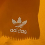 Adidas Original Trefoil windbreaker jacket, oversized, orange