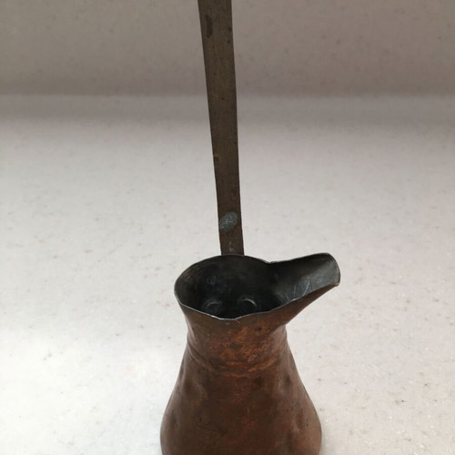 Copper utensils used, jug and briki from the 80s