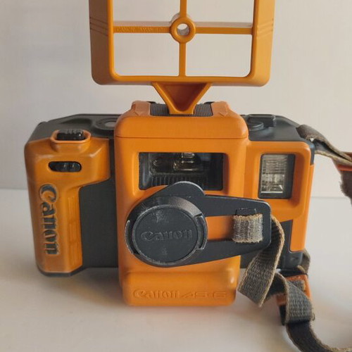 Canon AS-6 Aqua Snappy 35mm camera set used, fully functional