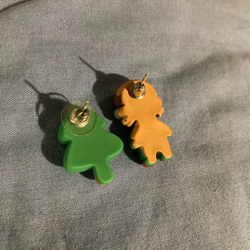pair of stud earrings