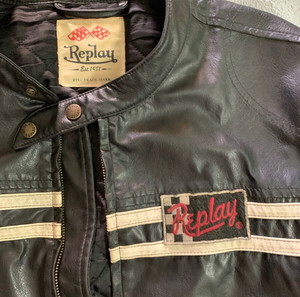 REPLAY -ΔΕΡΜΑΤΙΝΟ jacket XL