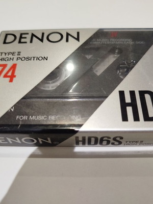 Denon HD6S 74 cassette tapes new, Type II Chrome