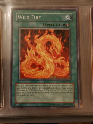 Yu-Gi-Oh card Wild Fire like new