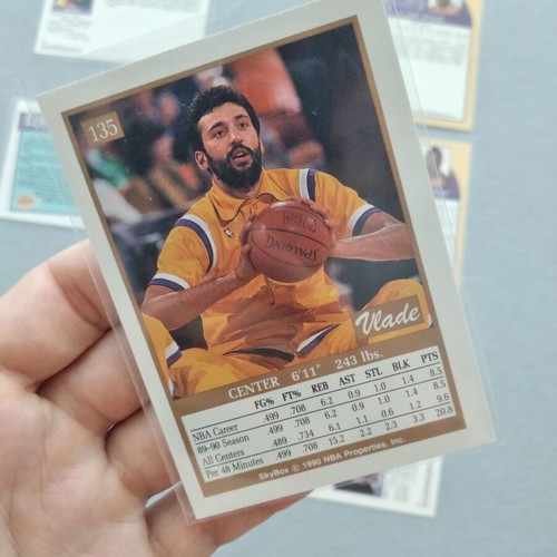 NBA Los Angeles Lakers 90's Vintage Trading Cards, set of 9