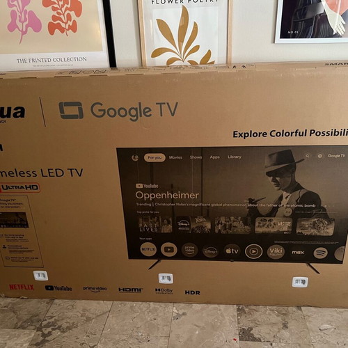 Dahua 86" 4K UHD Google TV Frameless LED TV new
