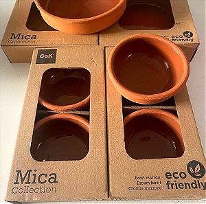 6 κεραμικά ταψακια της εταιρειας Cok Mica 10χ4εκ & 16χ4μπαίνουν σε φούρνο μικροκυμά  & Πλυν πιάτων