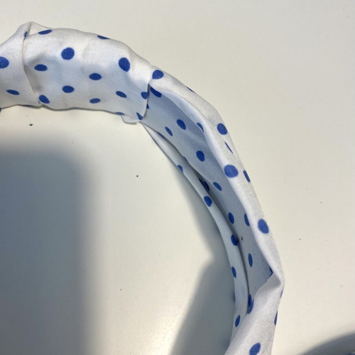 Shein set of 3 headbands, white and blue