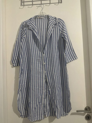 Bsb shirt dress striped blue and white like new, size XS