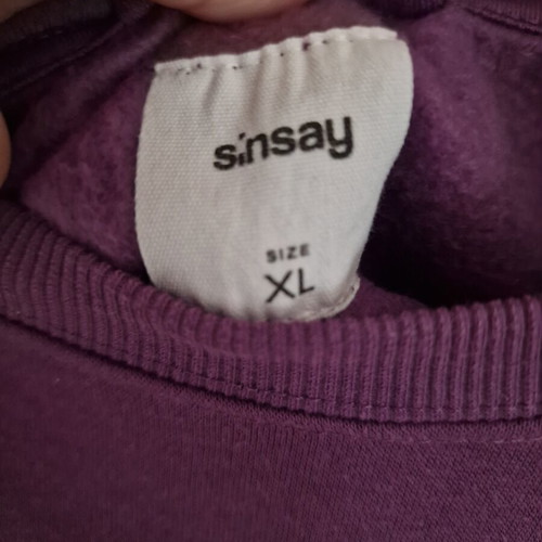 Sinsay sweatshirt purple XL like new women's