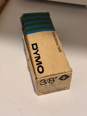 Dymo Embossing Tape used set