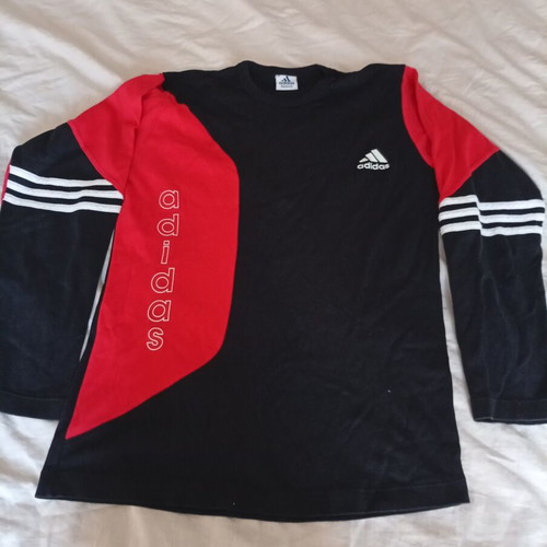 Adidas shirt size M like new, black and red