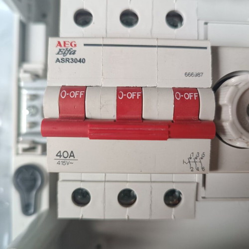 ABB Electrical Distribution Wall Panel three rows 12 elements like new