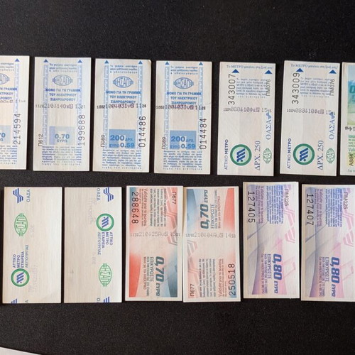 Isap Oasa Metro Trainose Tickets Used Pack of 19