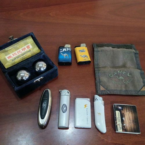 Camel lighters and various used collectible set