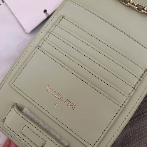 Patrizia Pepe women's crossbody bag, mint green leather