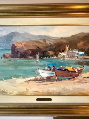 V.Kolokythas painting like new with frame 49x79