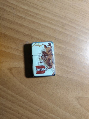 Drum рекламна запалка употребявана, работеща, колекционерска