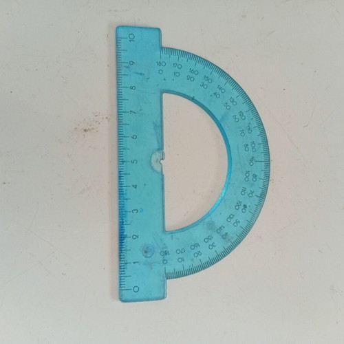 Trigonometry instruments set used, 2 rulers, 9 triangles, 7 protractors