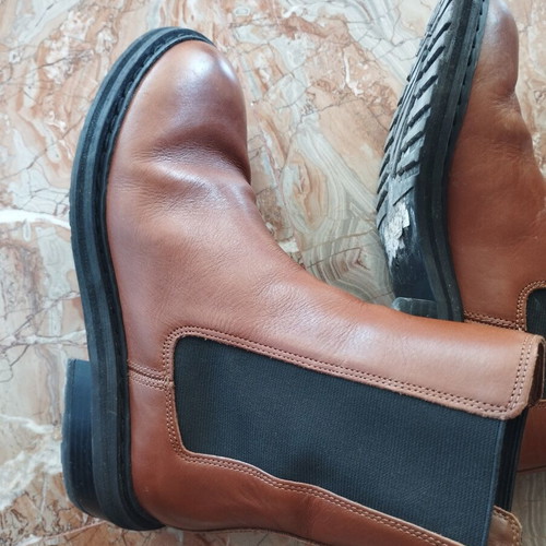 Clarks ankle boots leather, slightly used, brown, size 37