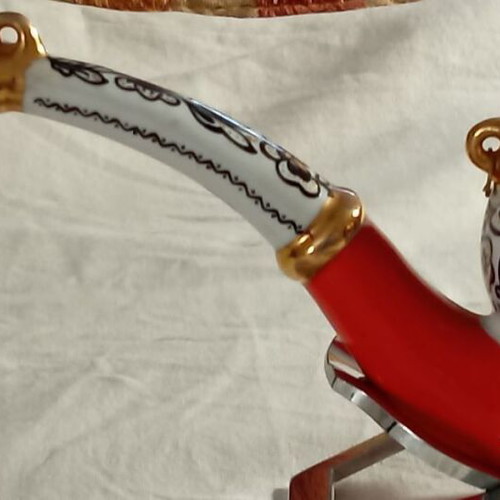 Ceramic souvenir pipe used from Kiev Ukraine