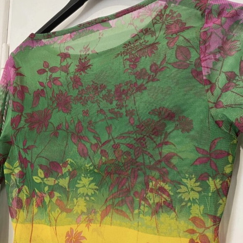 Vintage long-sleeve top multicolor, like new