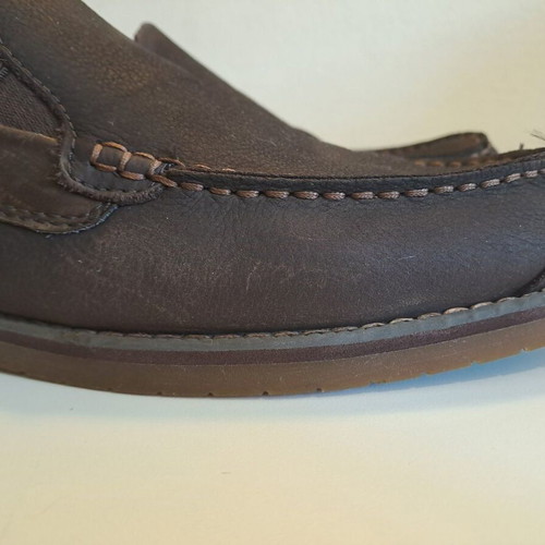 Timberland moccasins used, brown leather with OrthoLite insoles, size 42
