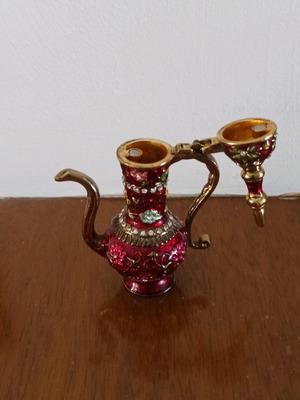 Miniature Arabic teapot used