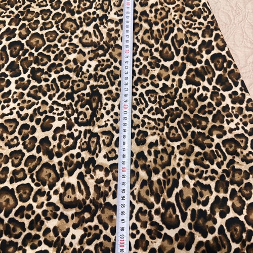 Leopard dress like new, size 42/44, brown
